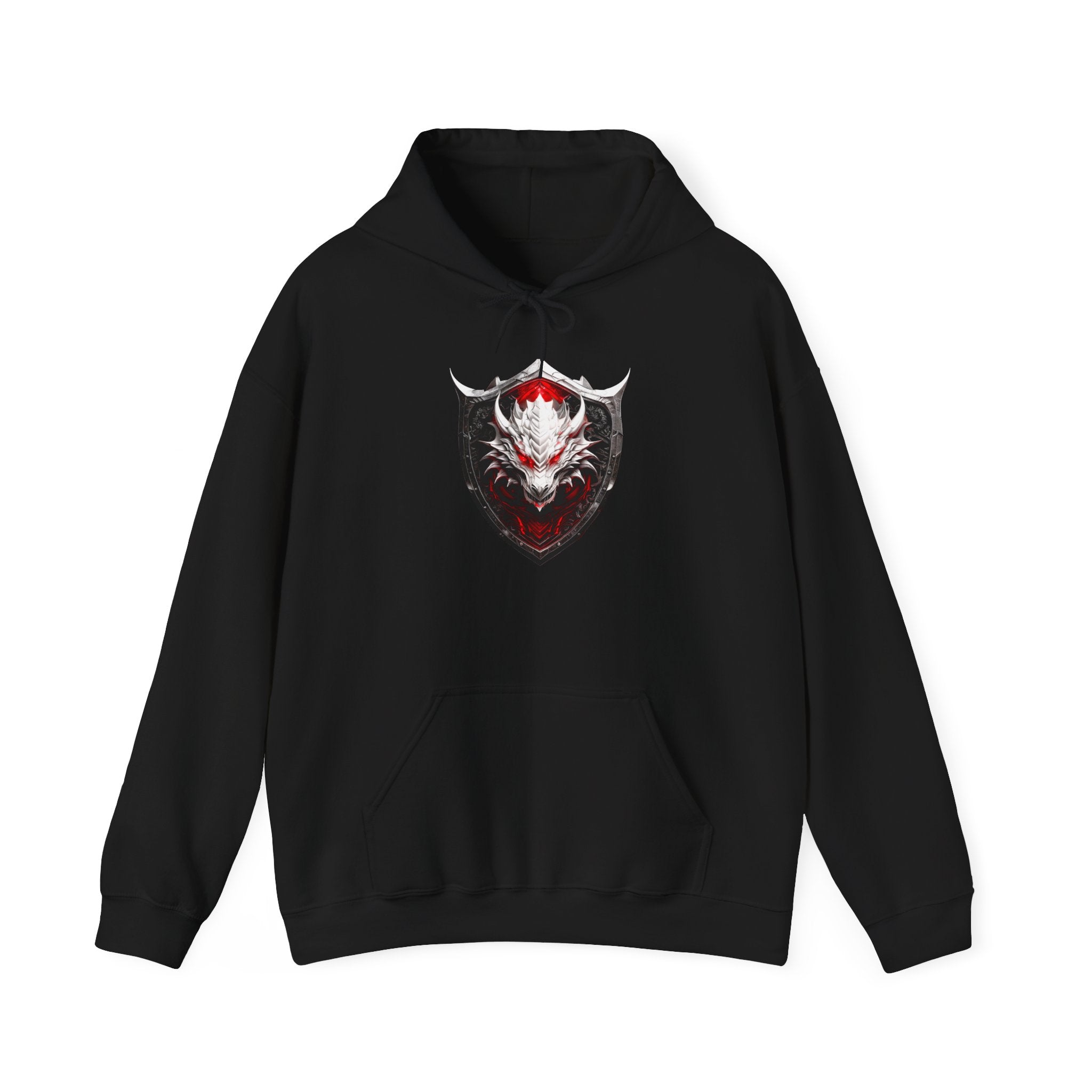 Crimson Wyrm Shield Hoodie