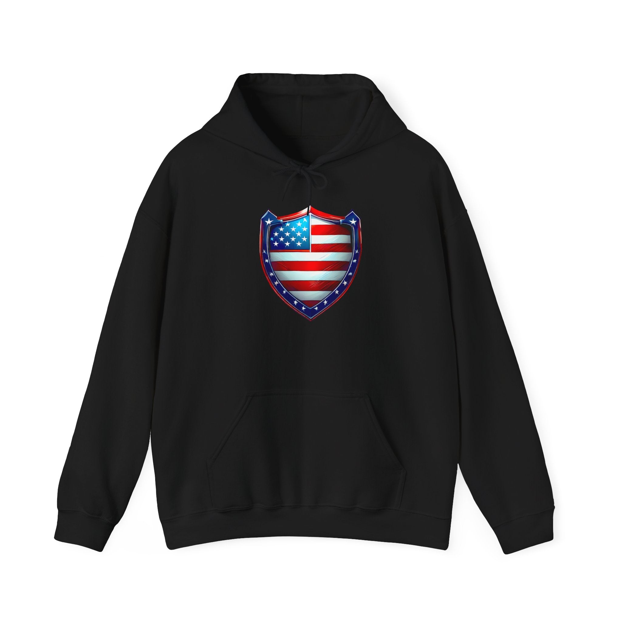 Freedom Shield – Stars & Stripes Hoodie