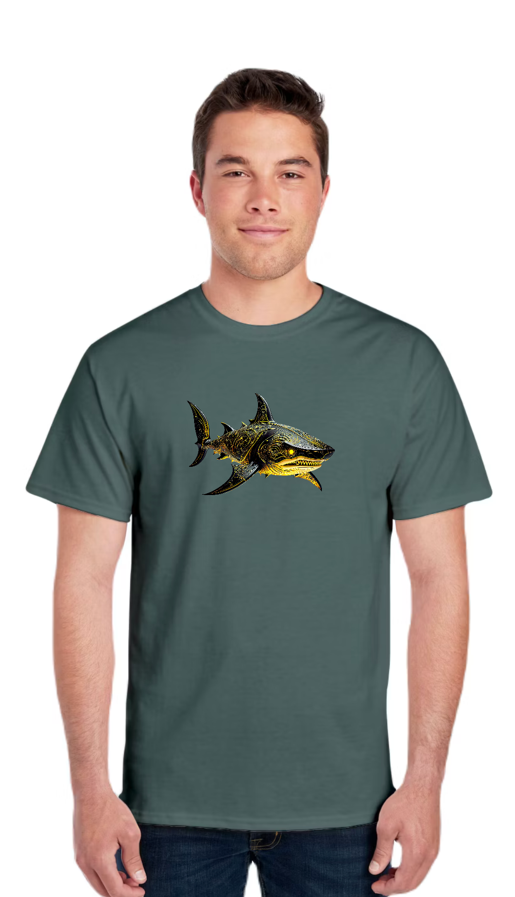 Golden Apex Shark Tee