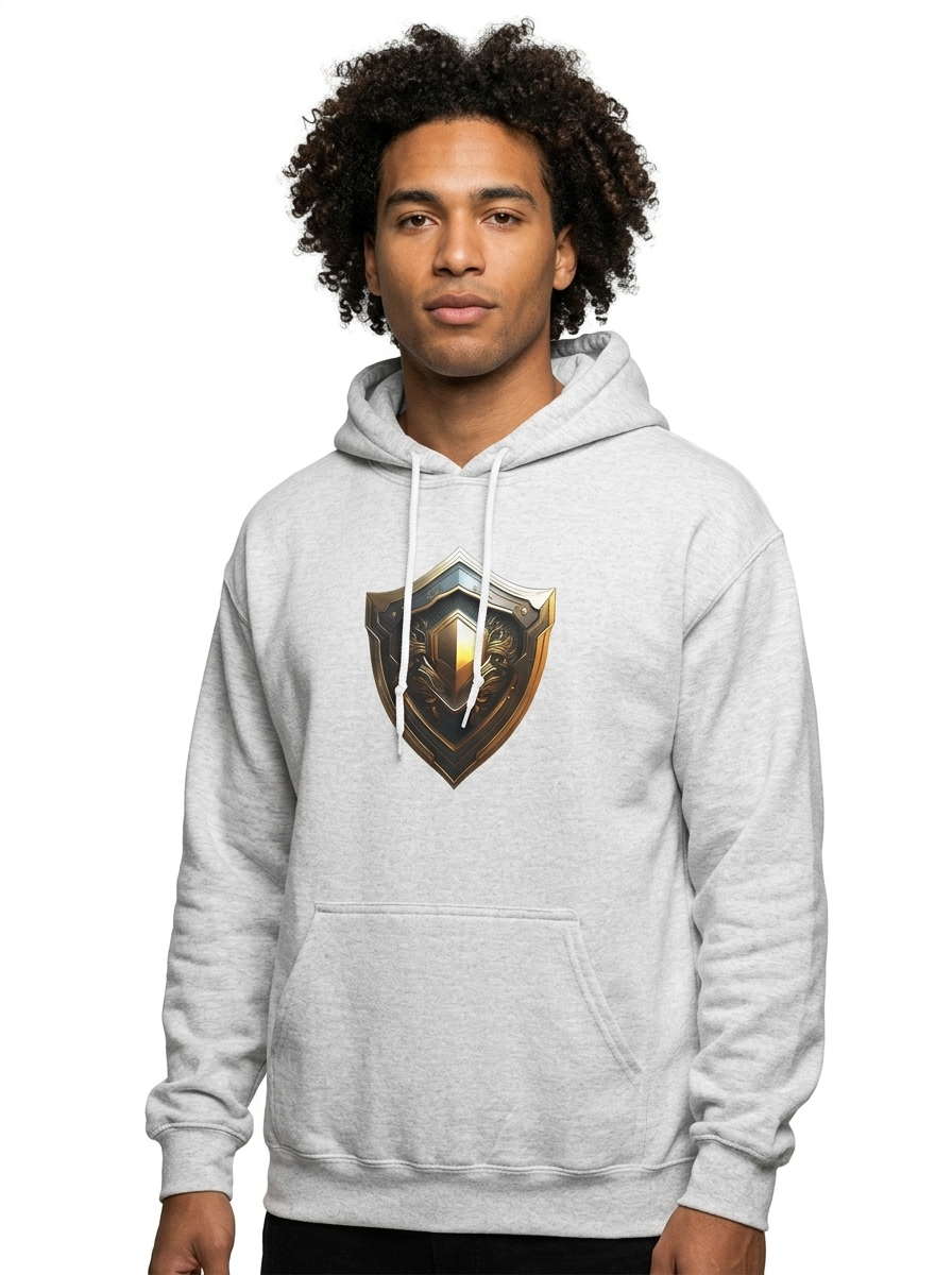 Golden Valor Shield Hoodie