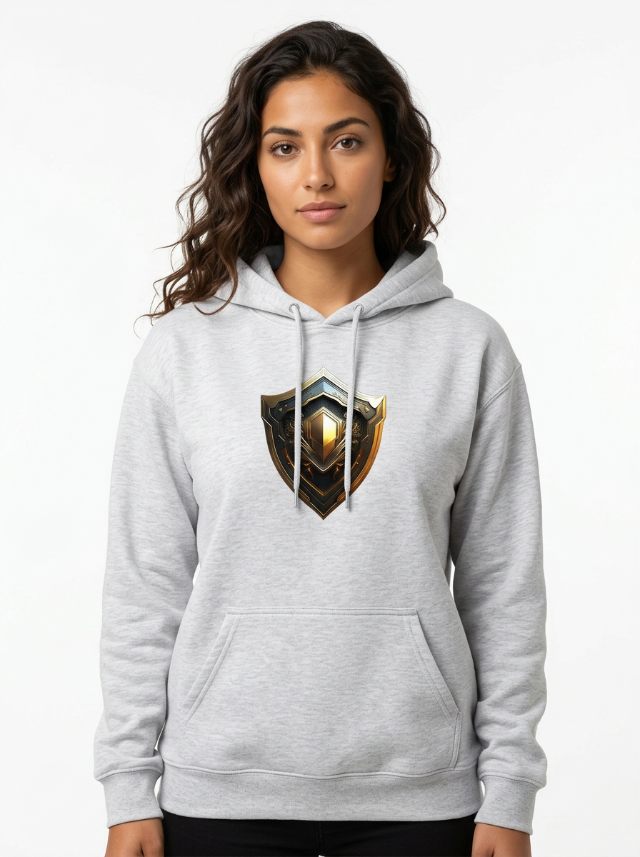 Golden Valor Shield Hoodie