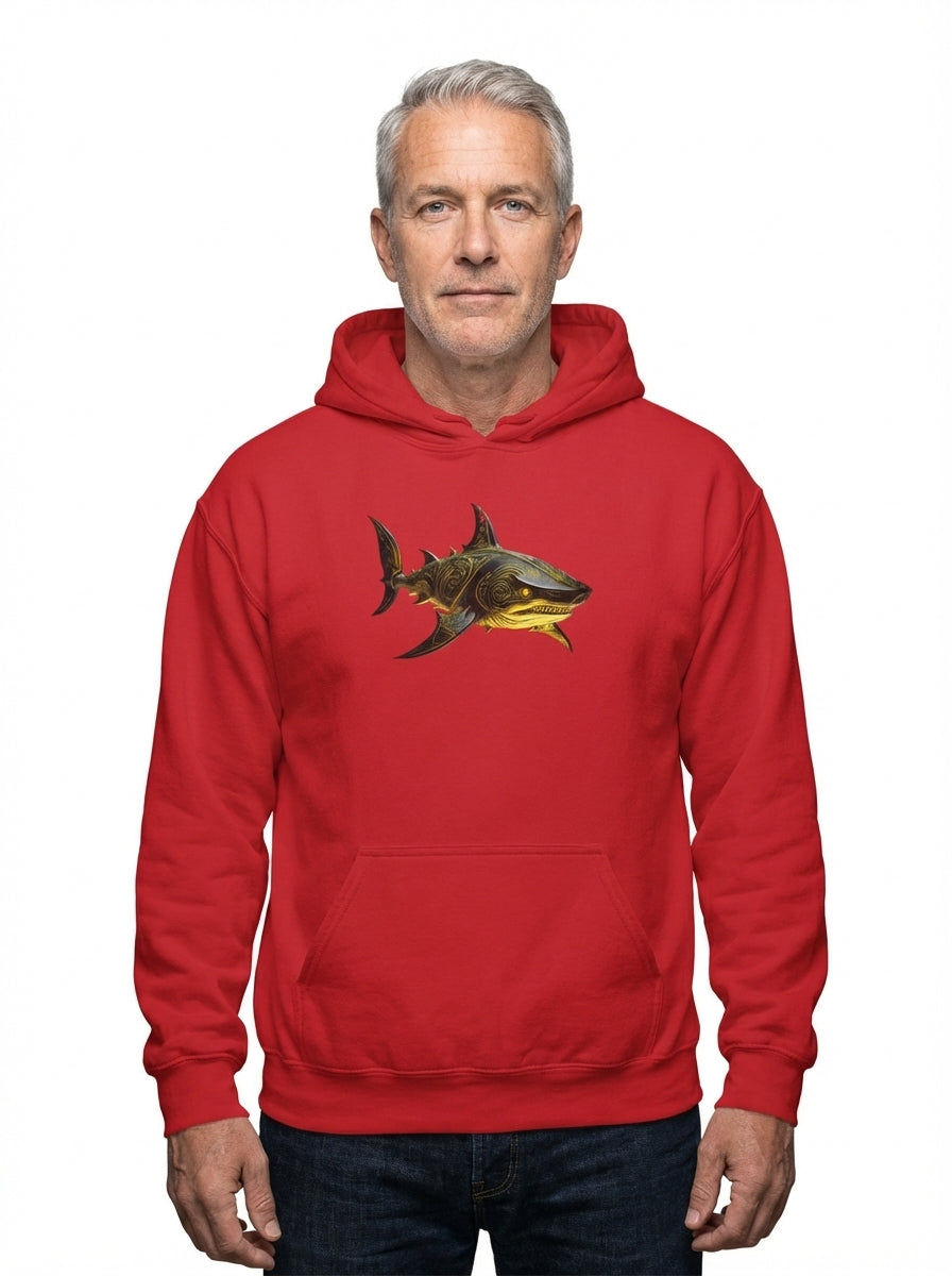 Golden Apex Shark Hoodie