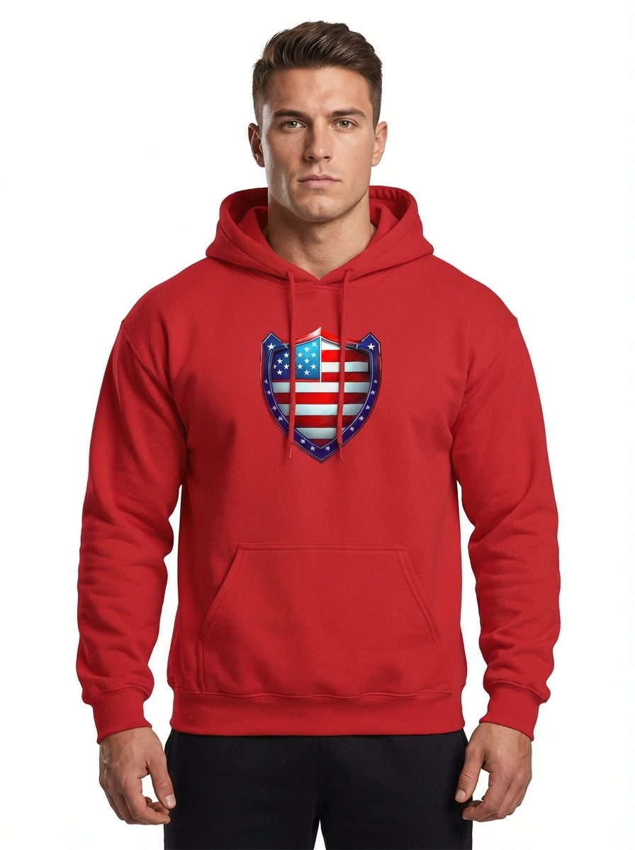 Freedom Shield – Stars & Stripes Hoodie