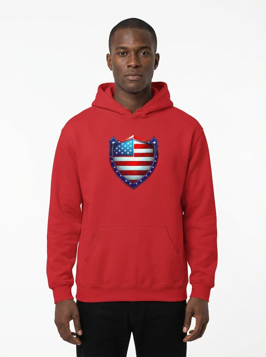 Freedom Shield – Stars & Stripes Hoodie
