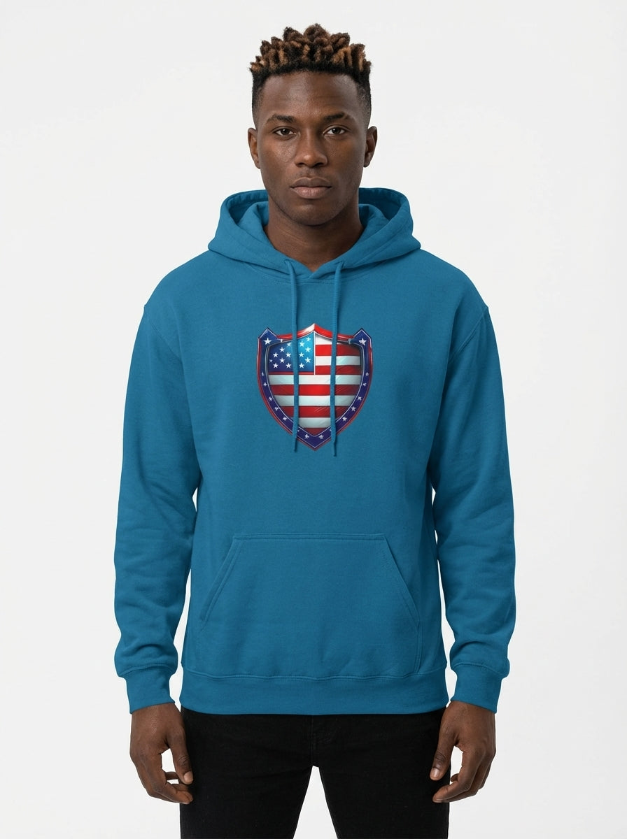 Freedom Shield – Stars & Stripes Hoodie