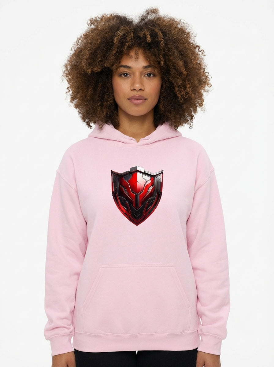 Crimson Sentinel Hoodie