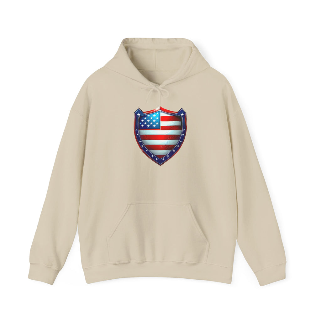 Freedom Shield – Stars & Stripes Hoodie