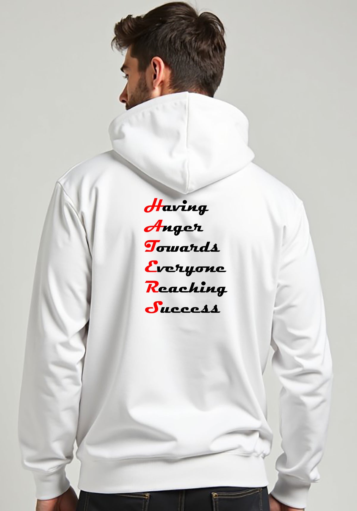 H.A.T.E.R.S. Hoodie – Black text